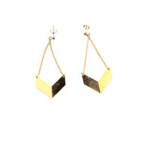 Anne Thomas Earrings Men Gold